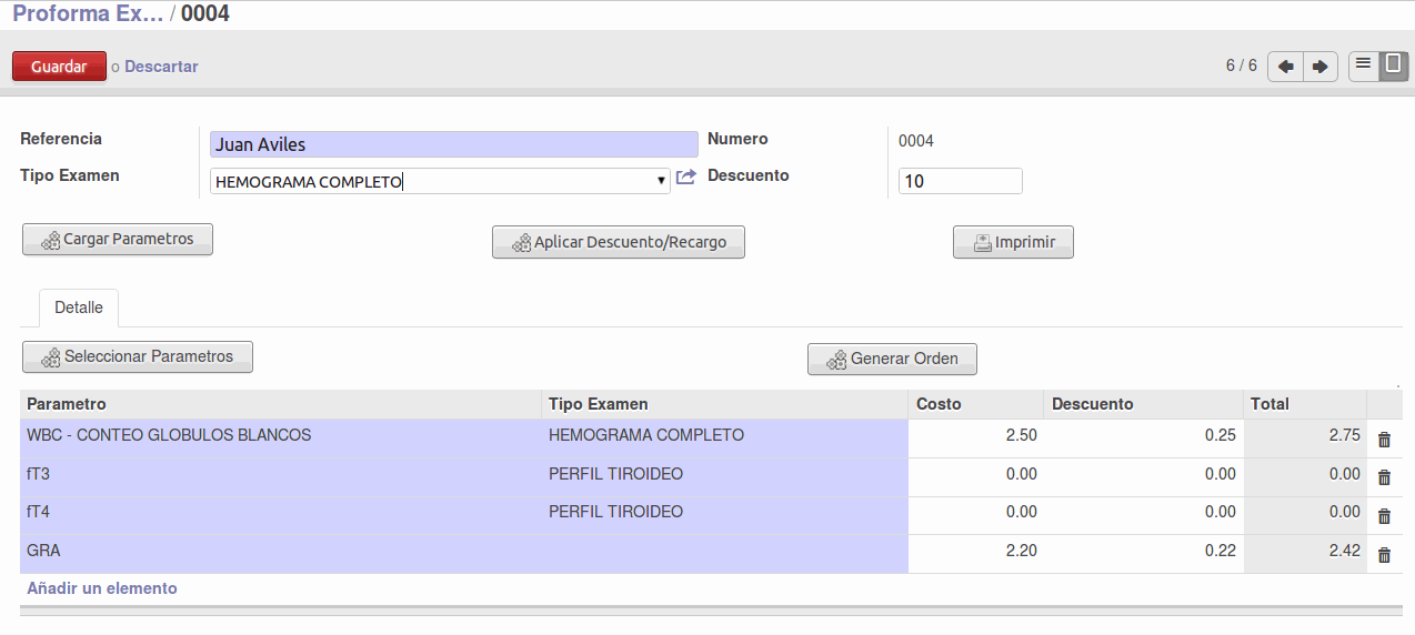 Odoo - Sample 1 for three columns